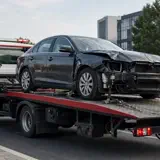 Tractare auto pentru mașină avariată